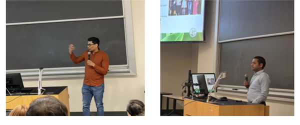 ASPB Ambassadors, Dr. Linkan Dash (Left) & Dr. Saroj Kumar Sah (Right), highlighting the benefits of the several programs to engage with ASPB.