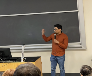 ASPB Ambassadors, Dr. Linkan Dash (Left) & Dr. Saroj Kumar Sah (Right), highlighting the benefits of the several programs to engage with ASPB.
